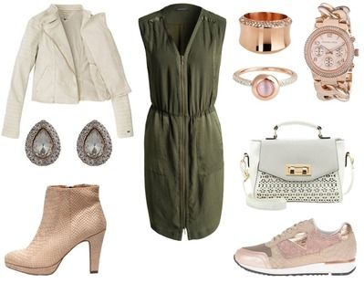 4. How To Wear Green To Work: Green + Chic Blush Pink