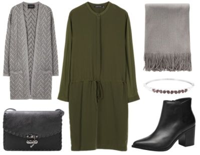 6. How To Wear Green To Work: Green + Cool Grey