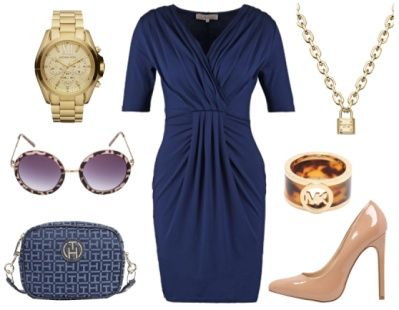 6. How To Wear Navy To Work: Navy + Chic Nude