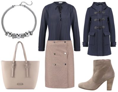 4. How To Wear Navy To Work: Navy + Elegant Taupe