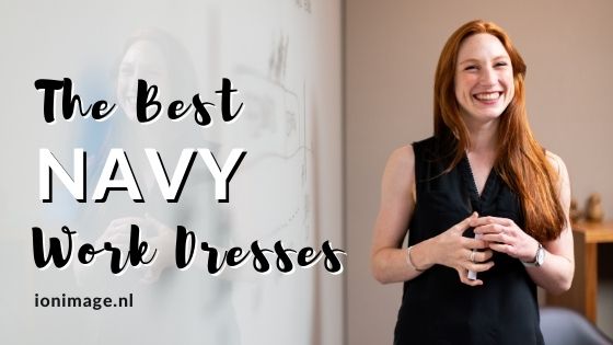 The best navy work dresses selected by your Amsterdam based virtual personal stylist and online personal shopper